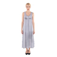 Nice Stripes - Cloudy Grey Sleeveless Maxi Dress