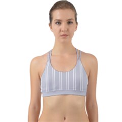 Nice Stripes - Cloudy Grey Back Web Sports Bra