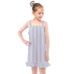 Nice Stripes - Cloudy Grey Kids  Overall Dress by FashionBoulevard