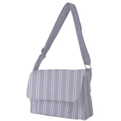 Nice Stripes - Cloudy Grey Full Print Messenger Bag (l) by FashionBoulevard