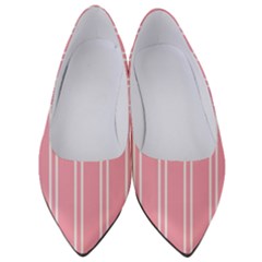 Nice Stripes - Flamingo Pink Women s Low Heels by FashionBoulevard