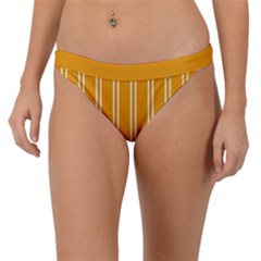 Nice Stripes - Honey Orange Band Bikini Bottom by FashionBoulevard