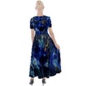 Somewhere in space Button Up Short Sleeve Maxi Dress View2