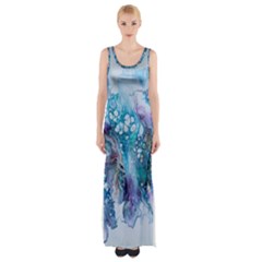 Sea Anemone Thigh Split Maxi Dress