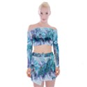 Sea anemone Off Shoulder Top with Mini Skirt Set View1