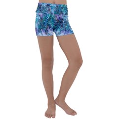 Sea Anemone Kids  Lightweight Velour Yoga Shorts