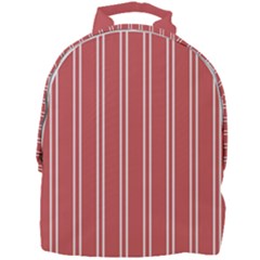 Nice Stripes - Indian Red Mini Full Print Backpack by FashionBoulevard