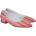 Nice Stripes - Indian Red Women s Low Heels View3