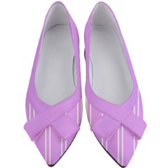 Nice Stripes - Lavender Purple Women s Bow Heels by FashionBoulevard