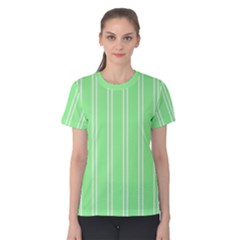 Nice Stripes - Mint Green Women s Cotton Tee