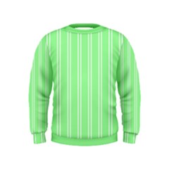 Nice Stripes - Mint Green Kids  Sweatshirt