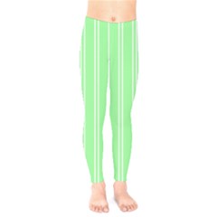 Nice Stripes - Mint Green Kids  Leggings