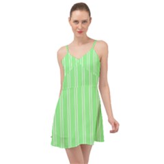 Nice Stripes - Mint Green Summer Time Chiffon Dress
