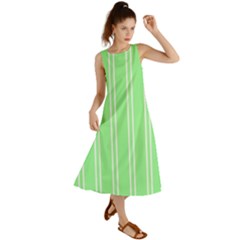 Nice Stripes - Mint Green Summer Maxi Dress