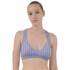 Nice Stripes - Silver Grey Sweetheart Sports Bra by FashionBoulevard