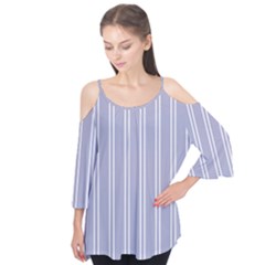 Nice Stripes - Silver Grey Flutter Tees