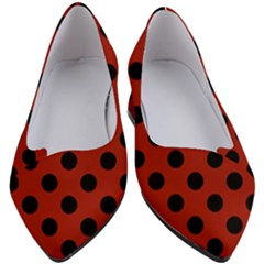 Polka Dots - Black On Apple Red Women s Block Heels  by FashionBoulevard