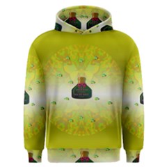 Birds And Sunshine With A Big Bottle Peace And Love Men s Overhead Hoodie by pepitasart