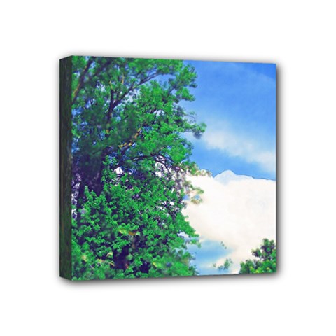 Drawing Of A Summer Day Mini Canvas 4  X 4  (stretched) by Fractalsandkaleidoscopes