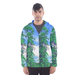 Drawing Of A Summer Day Men s Hooded Windbreaker by Fractalsandkaleidoscopes