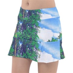 Drawing Of A Summer Day Tennis Skorts by Fractalsandkaleidoscopes