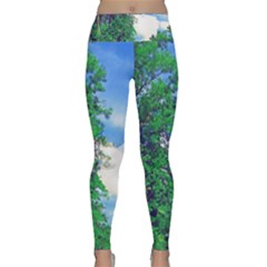 Drawing Of A Summer Day Lightweight Velour Classic Yoga Leggings by Fractalsandkaleidoscopes