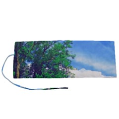 Drawing Of A Summer Day Roll Up Canvas Pencil Holder (s) by Fractalsandkaleidoscopes