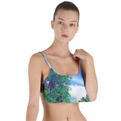 Drawing Of A Summer Day Layered Top Bikini Top  by Fractalsandkaleidoscopes