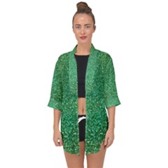 Sparkling Irish Cream Open Front Chiffon Kimono by ScottFreeArt