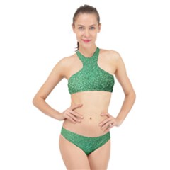 Sparkling Irish Cream High Neck Bikini Set