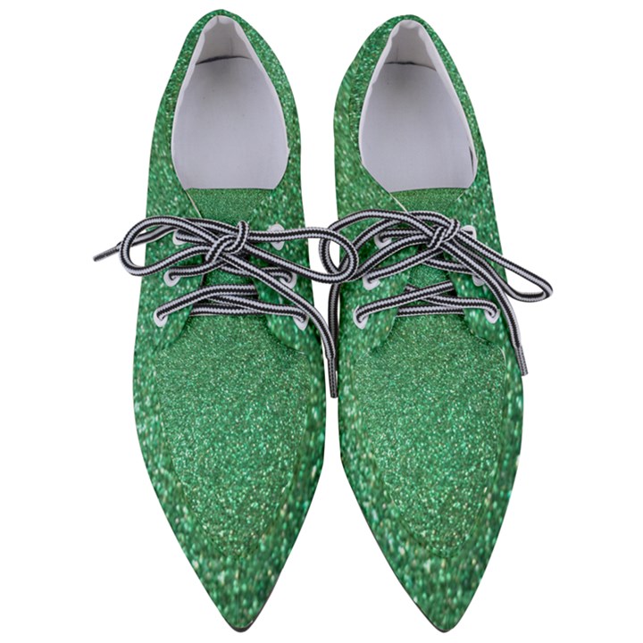 Sparkling Irish cream Women s Pointed Oxford Shoes
