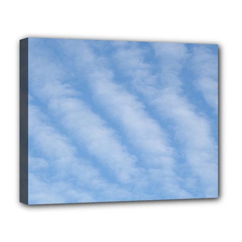 Wavy Cloudspa110232 Deluxe Canvas 20  X 16  (stretched) by GiftsbyNature