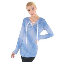 Wavy Cloudspa110232 Tie Up Tee