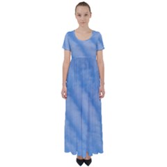 Wavy Cloudspa110232 High Waist Short Sleeve Maxi Dress