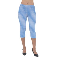 Wavy Cloudspa110232 Lightweight Velour Capri Leggings 