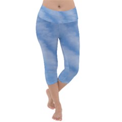 Wavy Cloudspa110232 Lightweight Velour Capri Yoga Leggings by GiftsbyNature