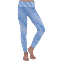 Wavy Cloudspa110232 Kids  Lightweight Velour Classic Yoga Leggings