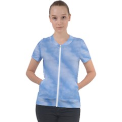 Wavy Cloudspa110232 Short Sleeve Zip Up Jacket