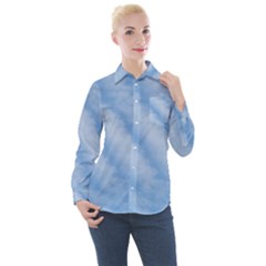 Wavy Cloudspa110232 Women s Long Sleeve Pocket Shirt