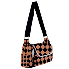 Block Fiesta Black And Cantaloupe Orange Multipack Bag by FashionBoulevard