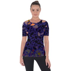 Zappwaits Shoulder Cut Out Short Sleeve Top by zappwaits