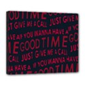 Motivational Phrase Motif Typographic Collage Pattern Deluxe Canvas 24  x 20  (Stretched) View1