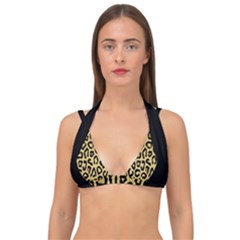Ghepard Gold Double Strap Halter Bikini Top by AngelsForMe