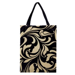 Black Adn Gold Leaves Classic Tote Bag by AngelsForMe