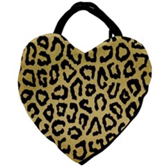 Ghepard Gold Giant Heart Shaped Tote by AngelsForMe