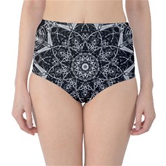 Black And White Pattern Classic High-waist Bikini Bottoms by Sobalvarro