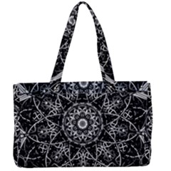 Black And White Pattern Canvas Work Bag by Sobalvarro