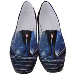 Awesome Wolf In The Gate Women s Classic Loafer Heels by FantasyWorld7