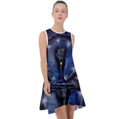 Awesome Wolf In The Gate Frill Swing Dress by FantasyWorld7