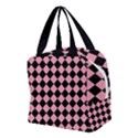 Block Fiesta Black And Flamingo Pink Boxy Hand Bag View2